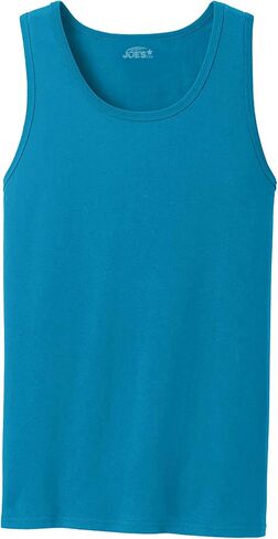 Joe's USA Men’s Heavyweight 100% Cotton Tank Top, Sleeveless Muscle Shirt, Regular & Big Sizes (S-4XL), 15 Colors in Saudi Arabia