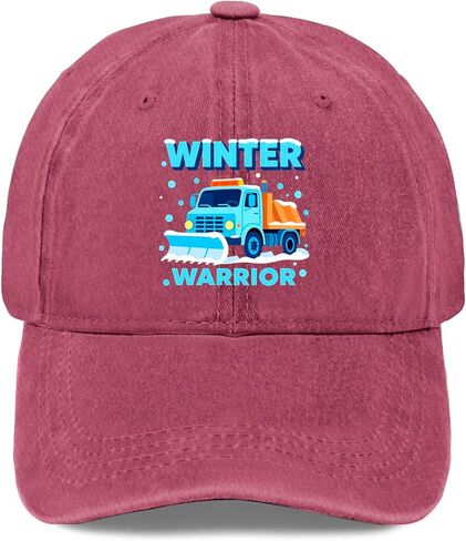 Winter-Warrior Snowplow Golf Hat Camping Cap for Grandma in Saudi Arabia