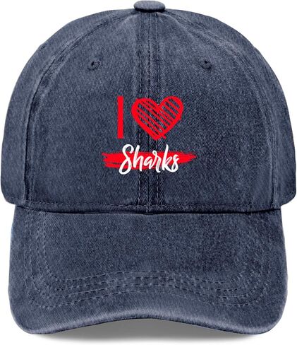 I Love Shark Trucker Hats Funny Caps for Son in Saudi Arabia