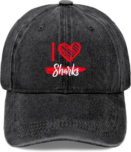 I Love Shark Trucker Hats Funny Caps for Son in Saudi Arabia