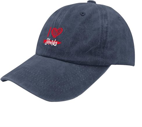I Love Shark Trucker Hats Funny Caps for Son in Saudi Arabia