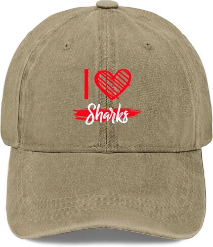 I Love Shark Trucker Hats Funny Caps for Son in Saudi Arabia