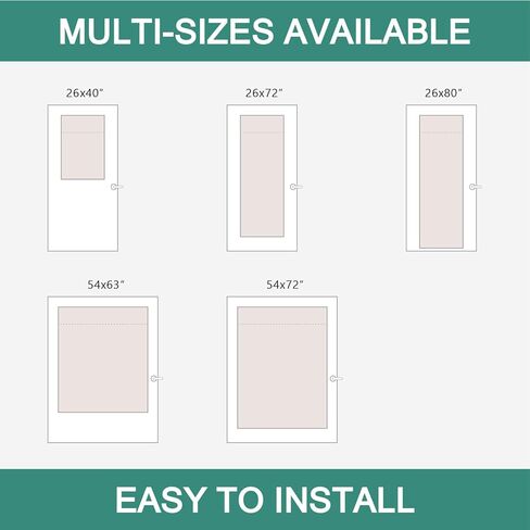 MIULEE Non-See-Through French Door Curtains for Door Window, Privacy Light Filtering Sheer Curtains for Decoration, Window Drapes with Rod Pocket and Tie Back, White, 26 x 72 inches, 2 Panels in Saudi Arabia