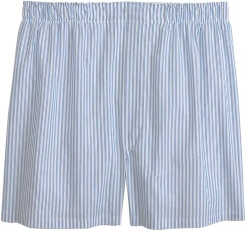 Brooks Brothers Men's 00077383 Framed Stripe Cotton Boxers, Blue in Saudi Arabia
