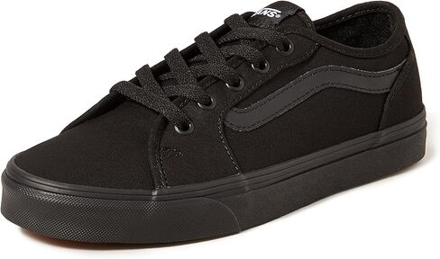 Vans Women's Low-Top Trainer Sneaker, Cheetah Stripe Black White, 9 in Saudi Arabia