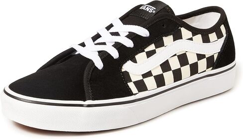 Vans Women's Low-Top Trainer Sneaker, Cheetah Stripe Black White, 9 in Saudi Arabia