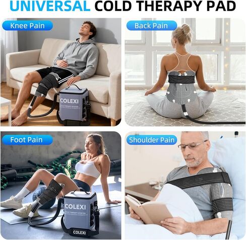 Cold Therapy Machine Programmable Timer Portable Ice Machine for Knee After Surgery Knee Replacement Recovery System, Cryotherapy Pain Relief/Compression Pad for Shoulder Hip Ankle in Saudi Arabia