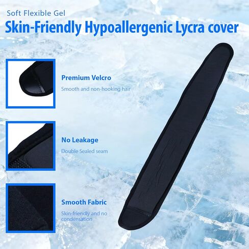 Neck Ice Pack Wrap – Reusable Hot & Cold Gel Pack for Neck Pain Relief, Cervical Support, Tonsillectomy & Thyroid Surgery Recovery, Adjustable Freezer Wrap for Men & Women in Saudi Arabia
