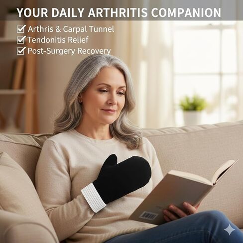Cold & Hot Therapy Mitt with Full Finger Coverage - Gel Ice Pack Glove for Arthritis, Carpal Tunnel, and Swelling Relief - Flexible Hand Wrap for Men & Women in Saudi Arabia