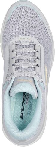 Skechers - مقاس مريح للسيدات: D'Lux Walker 2.0 - أحذية رياضية كلاسيكية للمشي، اللون رمادي فاتح، المقاس: 7.5 M US in Kuwait