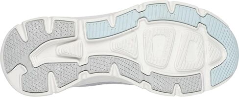 Skechers - مقاس مريح للسيدات: D'Lux Walker 2.0 - أحذية رياضية كلاسيكية للمشي، اللون رمادي فاتح، المقاس: 7.5 M US in Kuwait