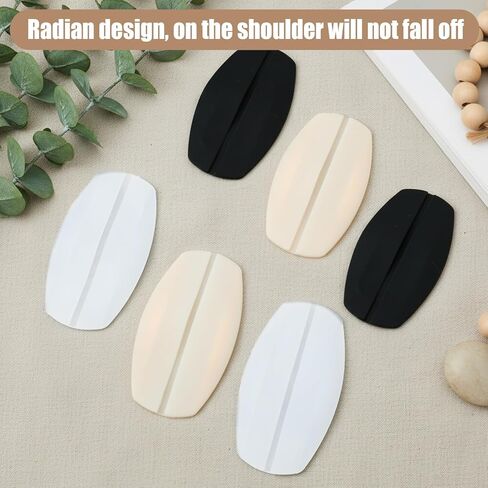 6 Piece Bra Strap Cushions Silicone Shoulder Pads Non Slip Bra Strap Holders for Slipping Pressure Relief Comfort Shoulder Protectors (3 Colors) in Saudi Arabia
