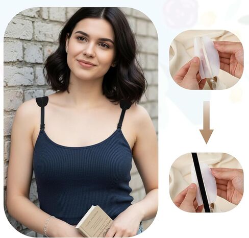 6 Piece Bra Strap Cushions Silicone Shoulder Pads Non Slip Bra Strap Holders for Slipping Pressure Relief Comfort Shoulder Protectors (3 Colors) in Saudi Arabia