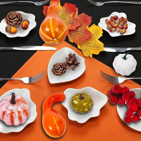 88 pcs Halloween Party Decorations Indoor Set for Office Thansgiving Artificial Pumpkins Decor Kit with Decor Pumpkins Acorns Pinecone Fall Leaves and Red Berries in Saudi Arabia