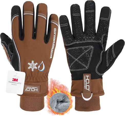 Cold Weather Work Gloves Waterproof Winter Work Gloves Men Women Touchscreen Insulated Gloves with Thermal Fleece in Saudi Arabia