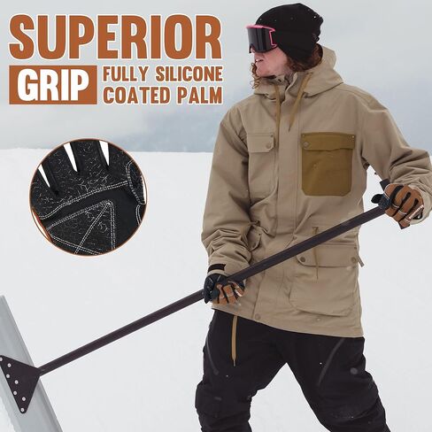 Cold Weather Work Gloves Waterproof Winter Work Gloves Men Women Touchscreen Insulated Gloves with Thermal Fleece in Saudi Arabia