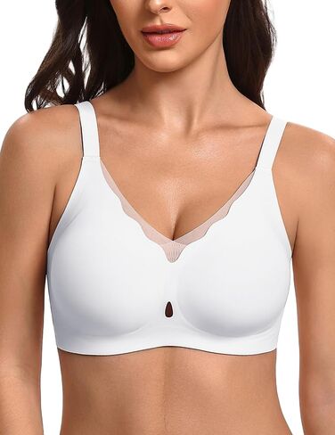 Avidlove Jelly Bras for Women Wireless Wave Seamless Full Coverage Bra Comfort Tshirt Padded Bralette Everyday Bras in Saudi Arabia