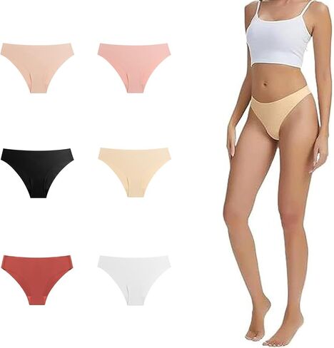 Ambarwear غير مرئية الجمل تو ثونغ المرأة سلس غير مرئية الملابس الداخلية Ambar ارتداء ثونغ لا الجمل تو لا تظهر عالية الخصر in Kuwait