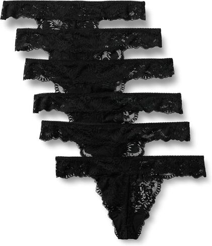 Amazon Essentials Womens Stretch Galloon Lace Thong in Saudi Arabia