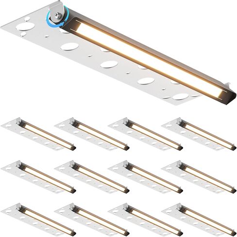 SUNVIE 7 بوصة الاحتفاظ أضواء الجدار 5W LED الإضاءة Hardscape 12V-24V أضواء الخطوة الجهد المنخفض 3000K الأبيض الدافئ للماء إضاءة المناظر الطبيعية في الهواء الطلق لجدران الفناء الدرج، 12 حزمة مع موصلات in Kuwait
