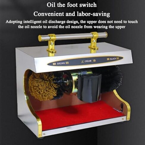 Automatic Electric Shoe Polishing Machine - Smart Induction Shoe Polisher for Hotels & Public Lobbies - Effortless, Fast Shine for All Shoe Types in Saudi Arabia