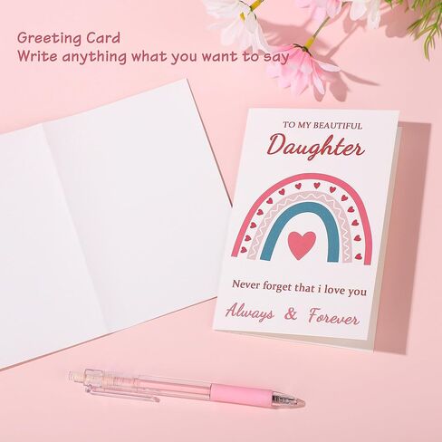 Valentines Day Unique Gifts for Daughter, Daughter Christmas Valentines Day Birthday Gifts from Mom Set of 7 in Saudi Arabia