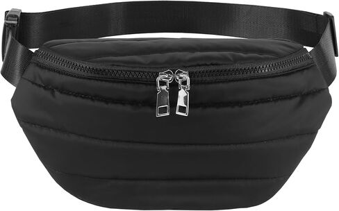 Fanny Packs for Women Fashion Waist Packs Quilted Puffer Belt Bag Puffy Crossbody Bags Sling Purse for Women Travel Running in Saudi Arabia