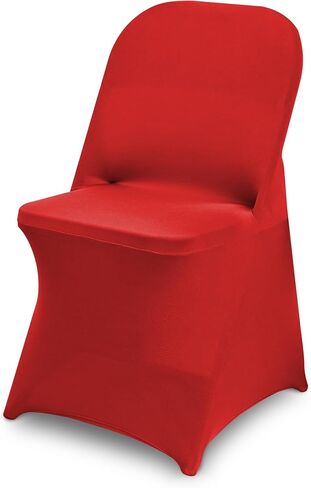 10 Packs White Spandex Stretch Folding Chair Covers for Wedding Party,Universal Fitted Washable Dining Seat Slipcovers Protector Decoration for Holiday Banquet Birthday Celebration Event in Saudi Arabia
