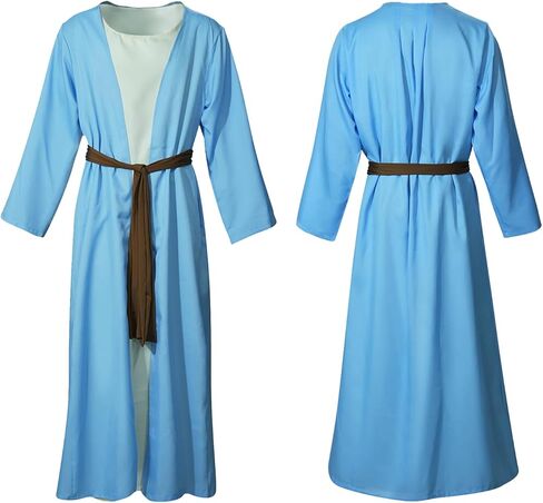 Adult Joseph Costume Shepherd Costumes Bible Robe Nativity Christian Halloween in Saudi Arabia