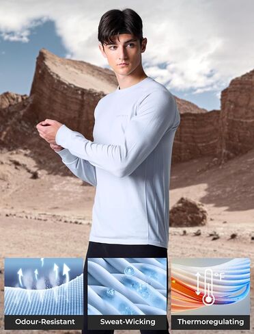 COZYZERO Men’s Merino Wool Long Sleeve Baselayer Shirt – Ultrafine Soft, Thermal & Breathable for Skiing & Snow Sports in Saudi Arabia