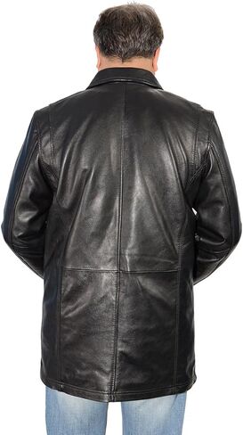 Milwaukee Leather SFM1820 Men's Classic 'JD' Black Lambskin Leather Jacket with Zipper Closure in Saudi Arabia