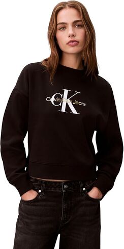 Calvin Klein Women's Monogram Logo Crewneck Sweatshirt in Saudi Arabia