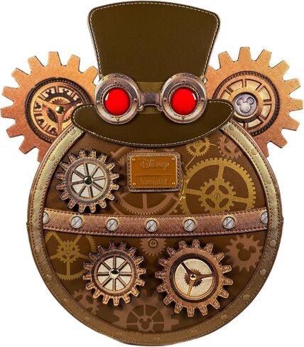 Loungefly Steampunk Mickey - حقيبة ظهر صغيرة بنية in Saudi Arabia