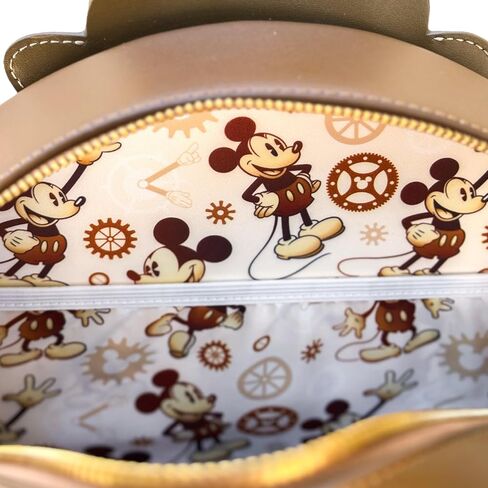 Loungefly Steampunk Mickey - حقيبة ظهر صغيرة بنية in Saudi Arabia