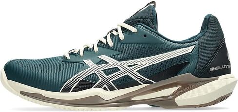 ASICS Men's Solution Speed FlyteFoam 3 Tennis Shoes, 12, White/Greyish Purple in Saudi Arabia