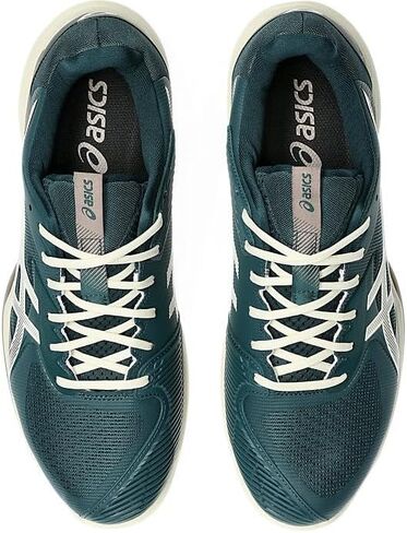 ASICS Men's Solution Speed FlyteFoam 3 Tennis Shoes, 12, White/Greyish Purple in Saudi Arabia