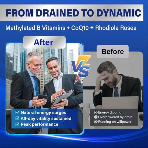 علكة فيتامينات متعددة خالية من السكر للرجال 50 بلس - فيتامينات ميثيلية متعددة مع أوميغا 3، مرافق الإنزيم Q10، البلسان والكركم للطاقة والمناعة والأمعاء والدعم الصحي - نباتي، غير معدّل وراثيًا، خالي من الغلوتين in Kuwait