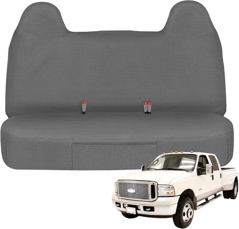 SAPUBK Custom-fit Front Seat Cover Replace for 1999-2007 Ford F250-F550 Accessories, 40/20/40 Split Bench Seat, Dark Grey in Kuwait