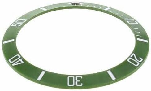 Ewatchparts إطار بديل باللون الأخضر مع سيراميك LUME أزرق متوافق مع الساعة 43 مم × 30.50 مم in Saudi Arabia