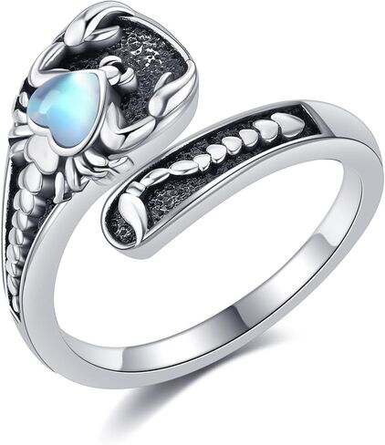 Sobriety Ring 925 Sterling Silver Abalone Shell AA Ring Sobriety Alcoholics Anonymous Recovery Jewelry for women in Saudi Arabia