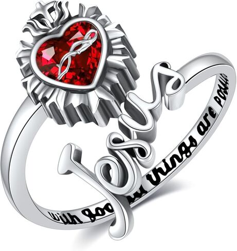 Sobriety Ring 925 Sterling Silver Abalone Shell AA Ring Sobriety Alcoholics Anonymous Recovery Jewelry for women in Saudi Arabia