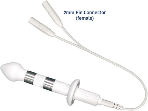 خصم على قطب المسبار الشرجي القابل للتعديل من العلامة التجارية TENS لوحدات TENS EMS E-Stim - جهاز تمرين قاع الحوض، محفز البروستاتا، الفولاذ المقاوم للصدأ مع موصل دبوس 2 مم. الموديل A1 in Saudi Arabia