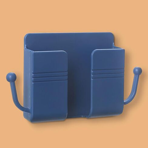 Wall-Mounted Phone Charging Holder, Bedside No-Drill Stand, Remote & Accessory Storage Box in Saudi Arabia