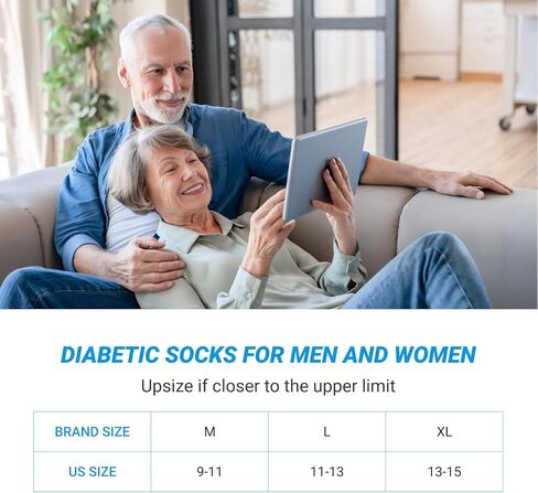 Artfasion Non Binding Diabetic Socks: Hospital Calf Socks for Men Women Elderly Pregnant Bariatric Size 9-15 in Saudi Arabia