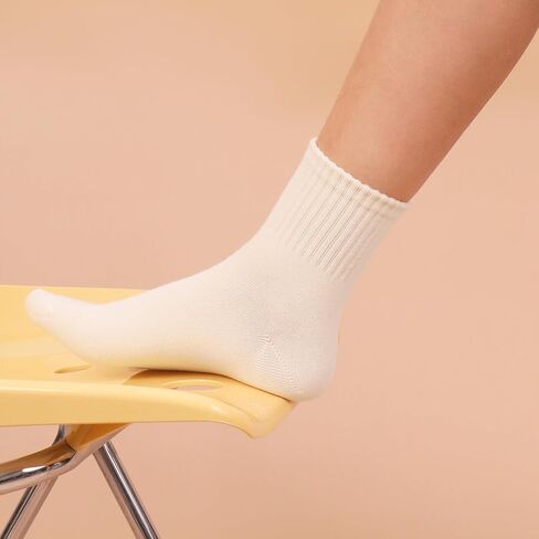 Women Cotton Quarter Socks Thin Mini Crew Elastic Casual Soft Comfort Above Ankle Socks 6 Pairs in Saudi Arabia