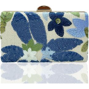 حقيبة نسائية مسائية مطرزة بالترتر على شكل زهرة مطرزة بالزهور لحفلات الزفاف الرسمية وحفلات الكوكتيل in Kuwait