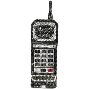 Women Funny Cellphone Shape Rhinestone Clutch Purse Cute Crystal Handbag Novelty Diamond Evening Bag for Party Prom in Saudi Arabia