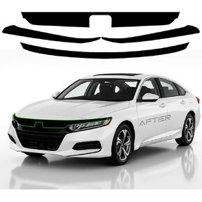 Side Window Chrome Delete Vinyl Wrap Overlay fit for 2018 2019 2020 2021 2022 Honda Accord with Blackout Film Gloss Black Kits Accessories in Kuwait