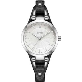 BUREI Women Leather Strap Watches Analog Quartz Watches Bracelet Band Wristwatch Relogio Feminino,Gift for Women in Kuwait