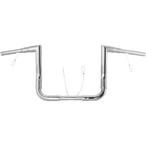 10" Rise Handlebars 1-1/2" Bagger Ape Hangers for Harley 1996-2023 Street Glide FLHX/Electra Glide FLHT/Ultra Limited FLHTK/Tri-Glide FLHTCUTG Models, Right Angle Bar Style, Black in Kuwait